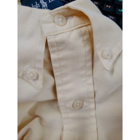 Ralph Lauren Men's‎ 17 34/35 Yarmouth Solid Yellow Long Sleeve Button Down Shirt - Picture 6 of 6